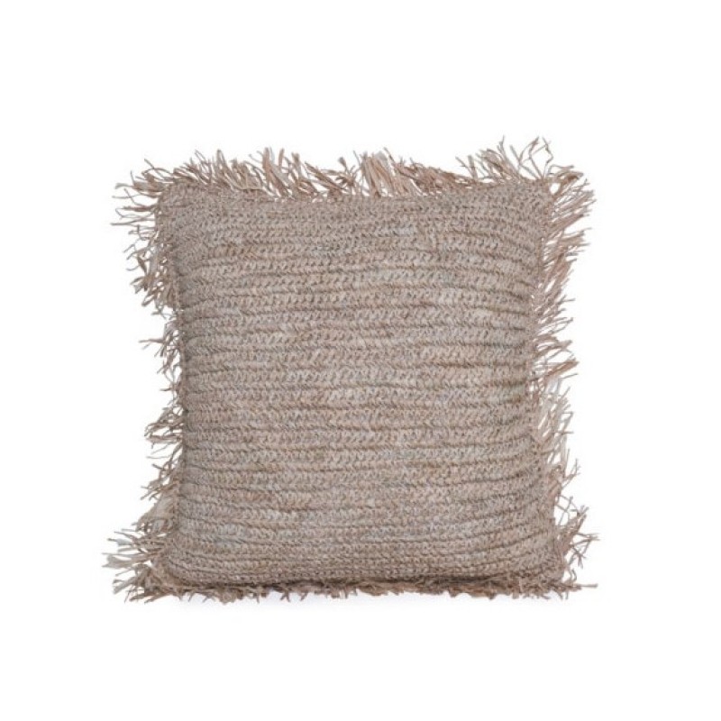 NATURAL RAFIA PILLOW     - CUSHIONS